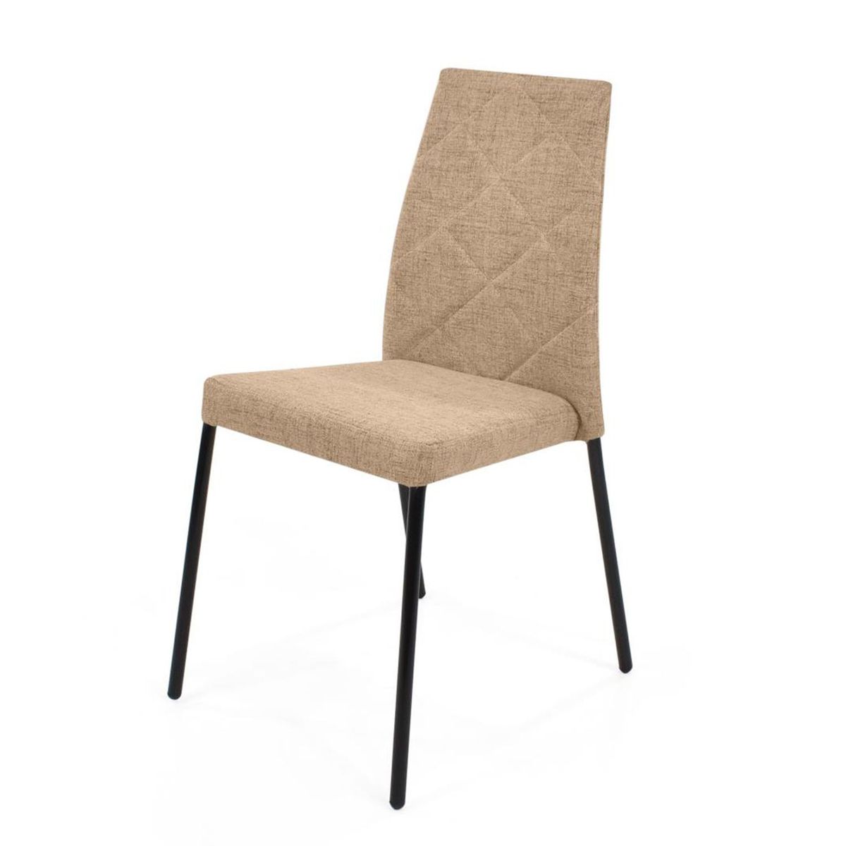 MICA - Silla de Comedor Moderna en Poliéster Gris (Incluye 1 Silla) Mica