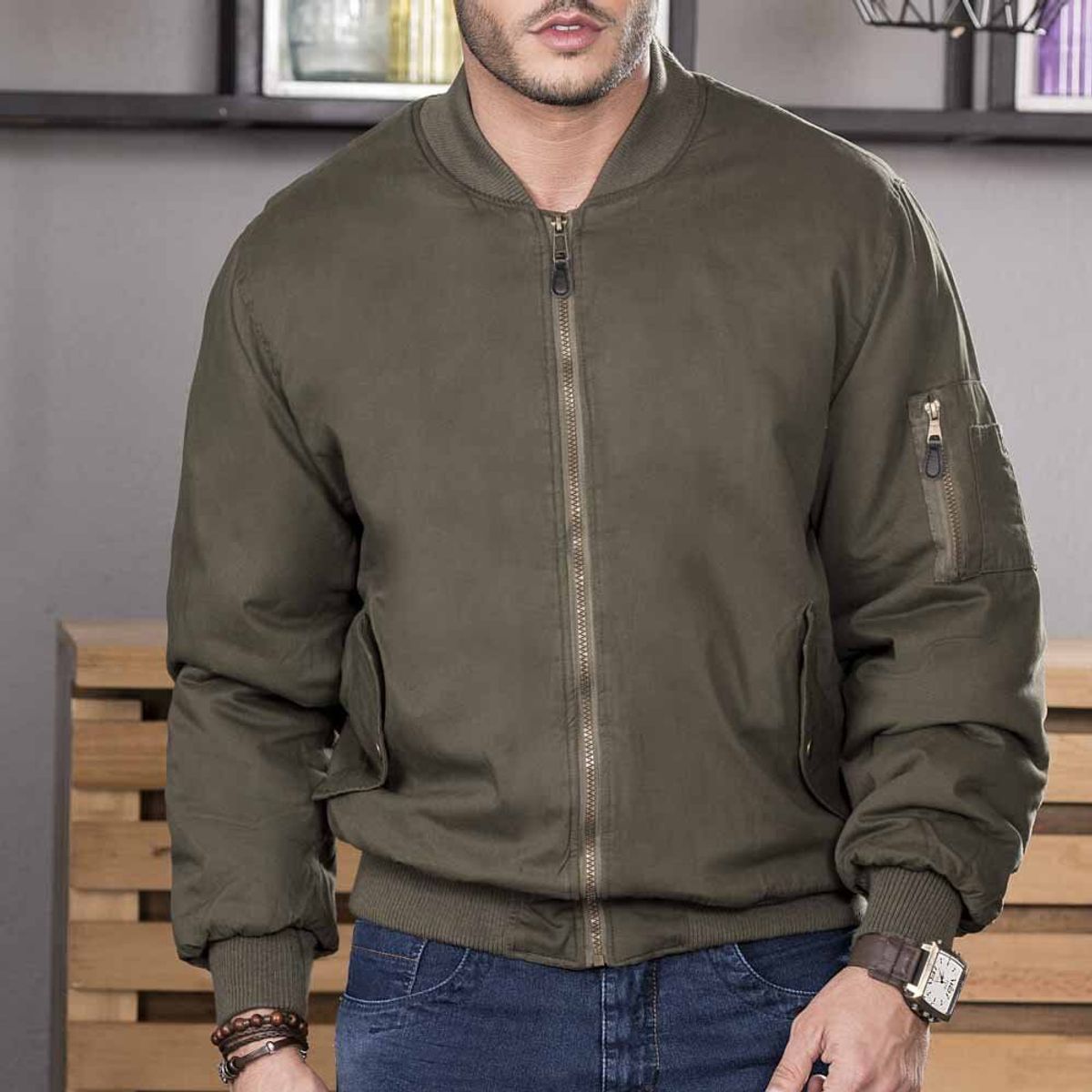 CROYDON - Chaqueta Niko Verde Para Hombre