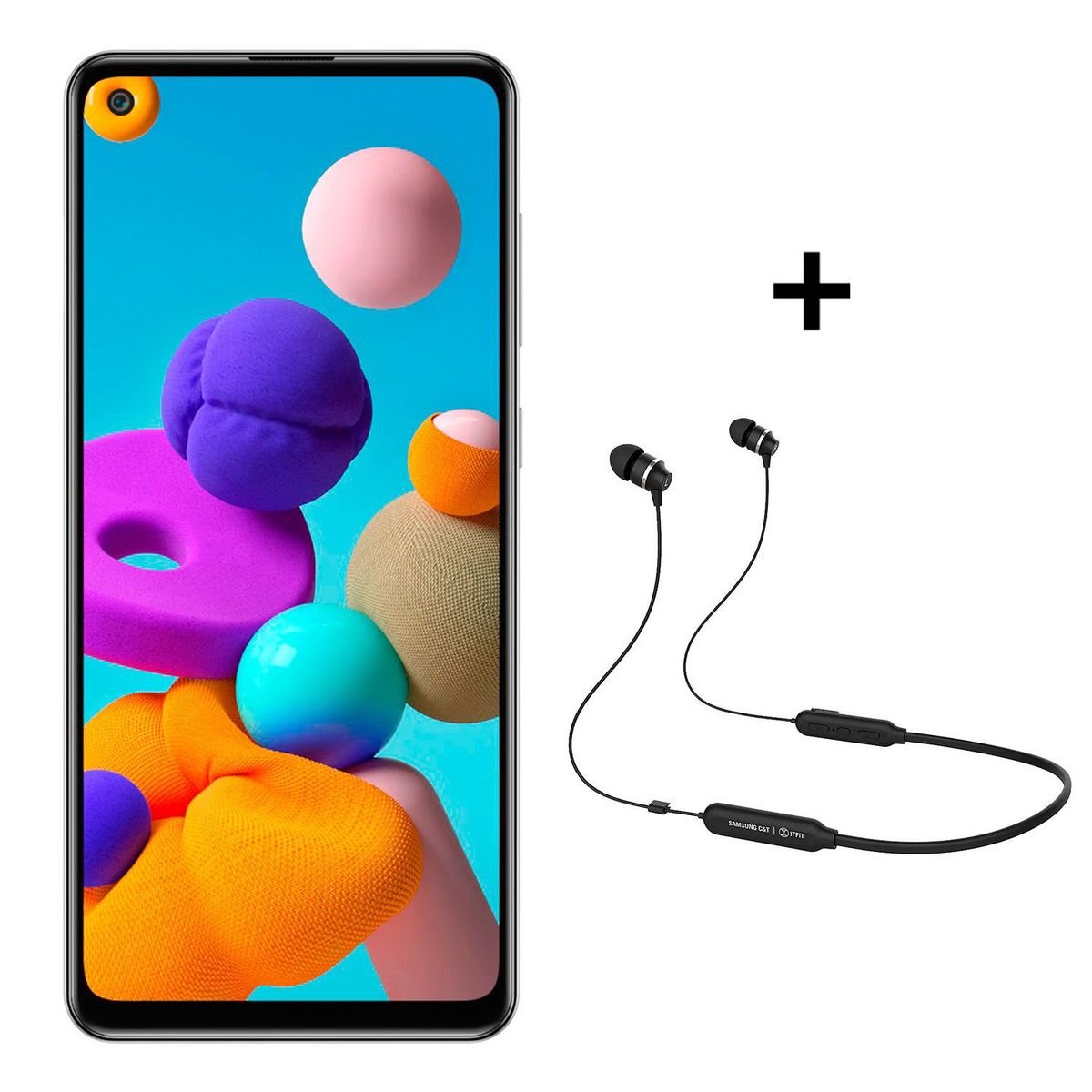 SAMSUNG - Celular Samsung Galaxy A21S 128GB + Audífonos