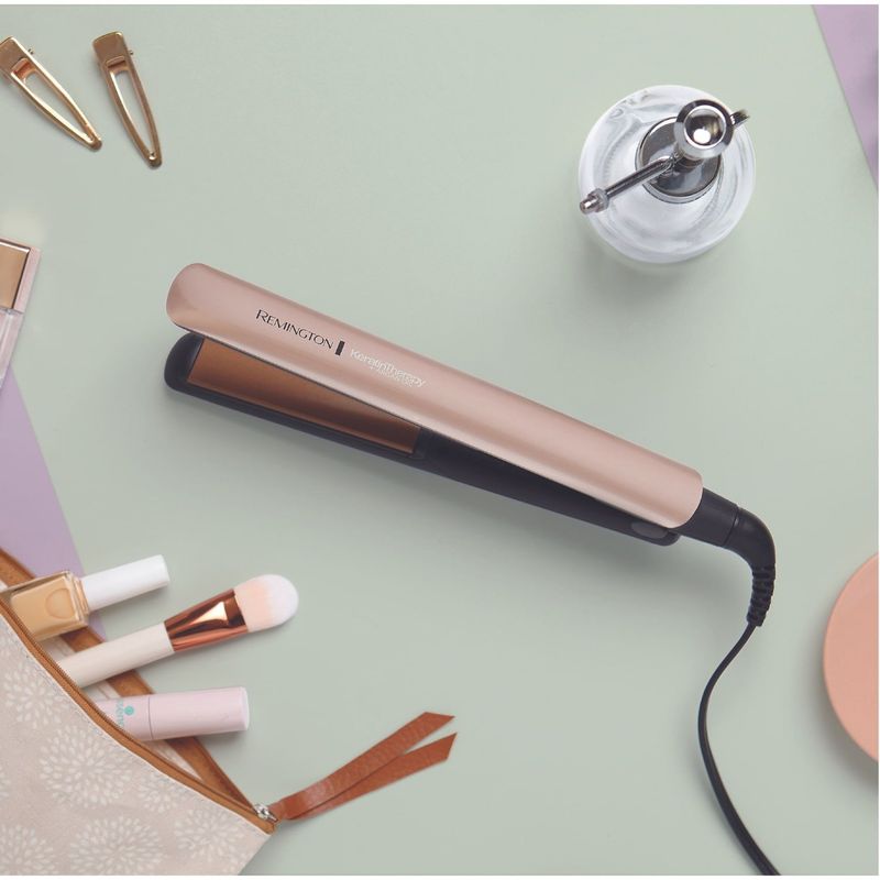Plancha para cabello Remington Therapy con Keratinay Aceite de