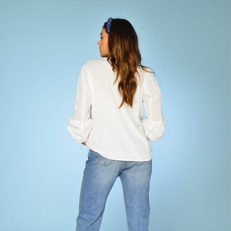 FIORY - Blusa Mujer Manga Larga  Fiory