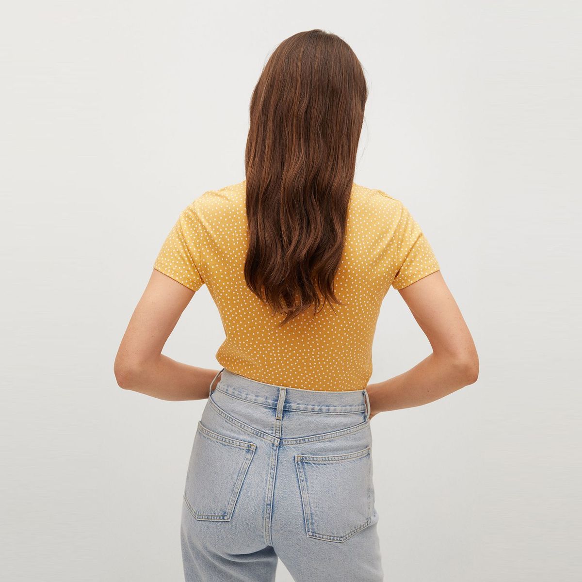 MANGO - Camiseta Mujer Manga corta MANGO