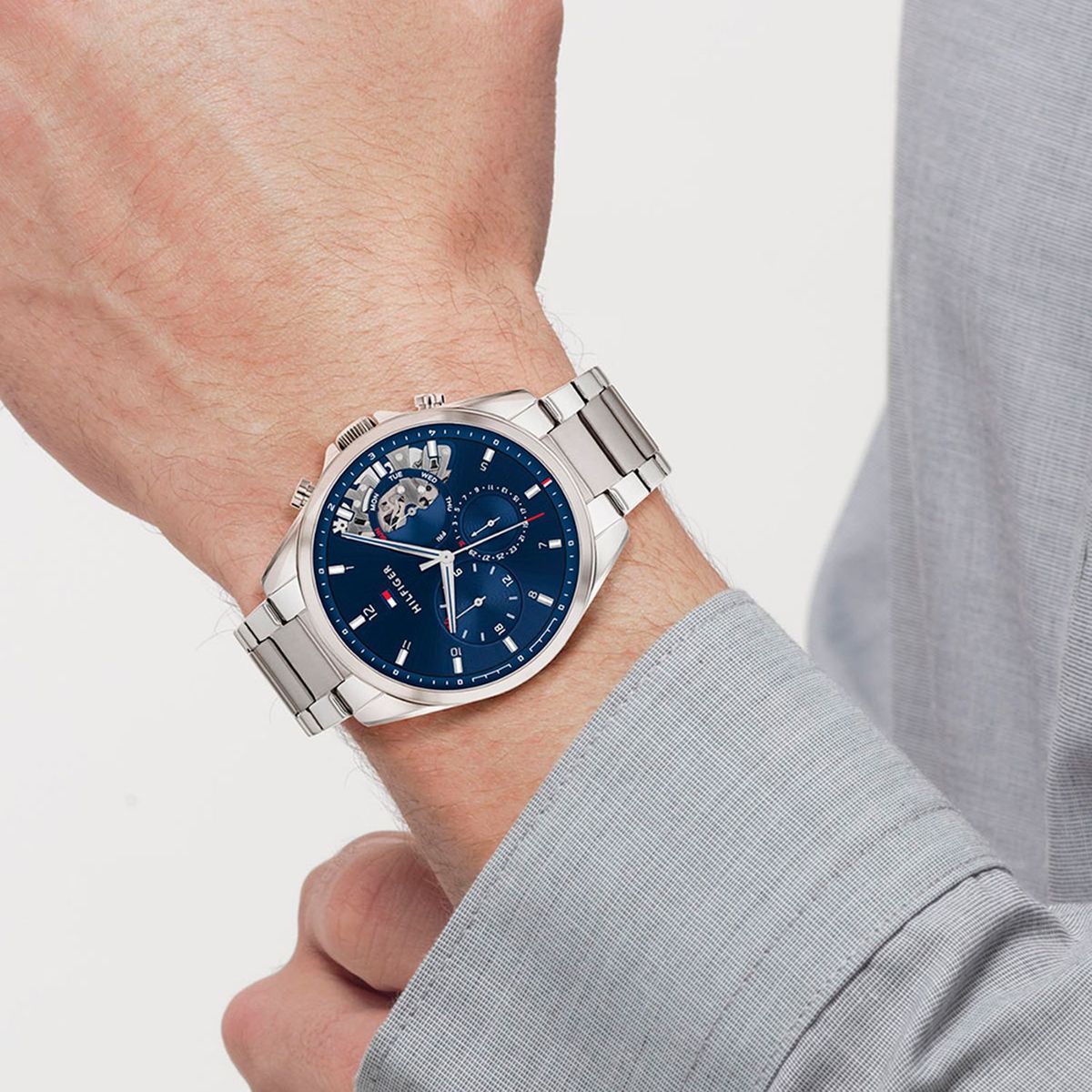 TOMMY HILFIGER - Reloj Tommy Hilfiger para Hombre 1710448 . Reloj Análogo Acero inoxidable Plateado