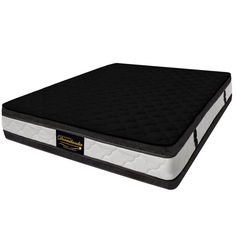DORMILANDIA - Colchón Semidoble Firmeza Media Ortopédico Resortado con Doble Pillow Marshall 120 x 190 cm Dormilandia - 0% Interés a 3 o 6 Cuotas Pagando con tu CMR Banco Falabella 