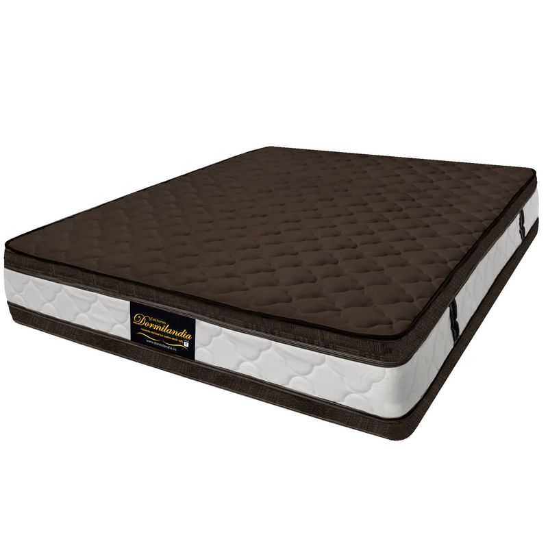 DORMILANDIA - Colchón Sencillo Firmeza Media Ortopédico Resortado con Doble Pillow Marshall 100 x 190 cm Dormilandia - 0% Interés a 3 Cuotas Pagando con tu CMR Banco Falabella