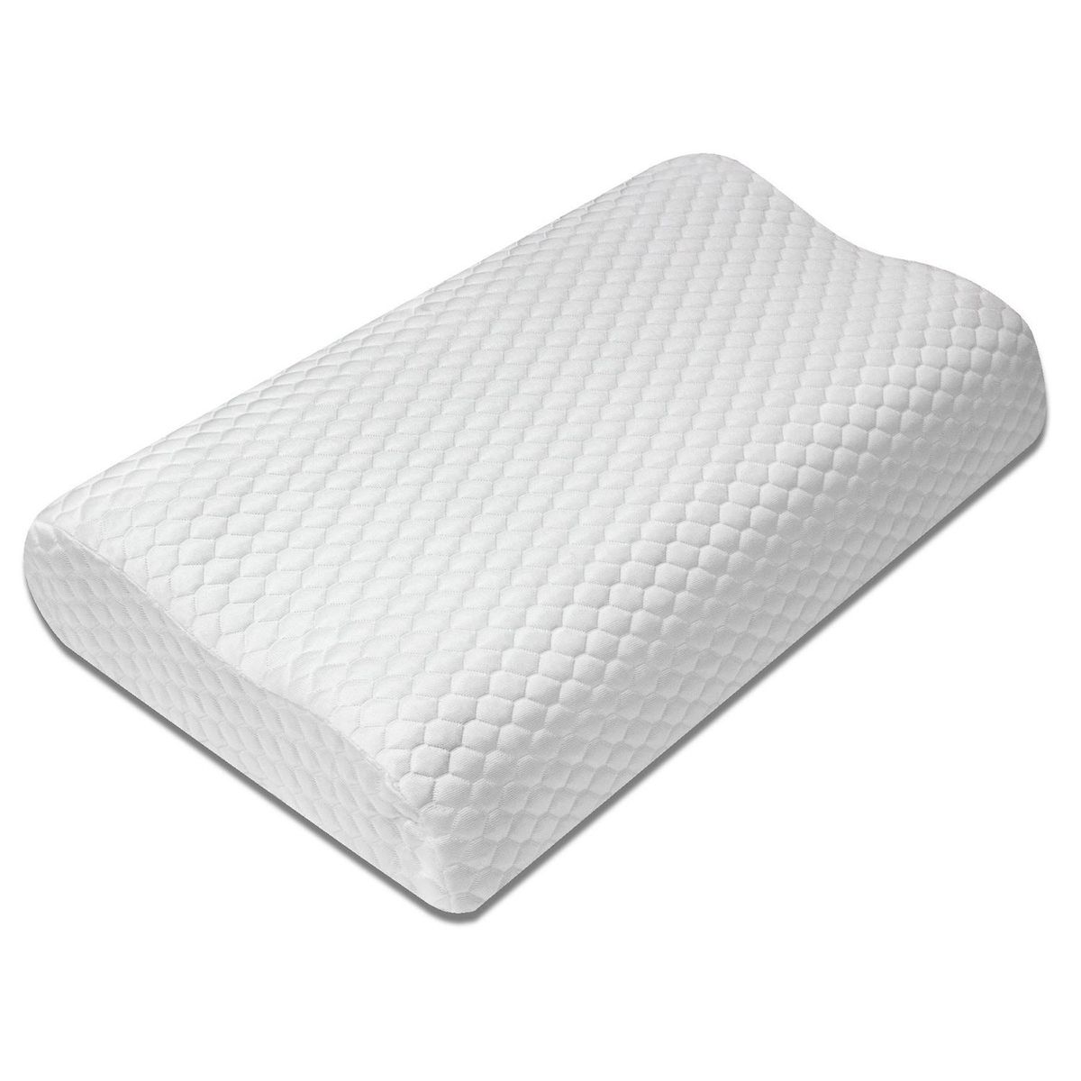 DORMILANDIA - Almohada Set X2 de Microfibra, Firmeza Media 35 X 59 cm Dormilandia Masajeadora