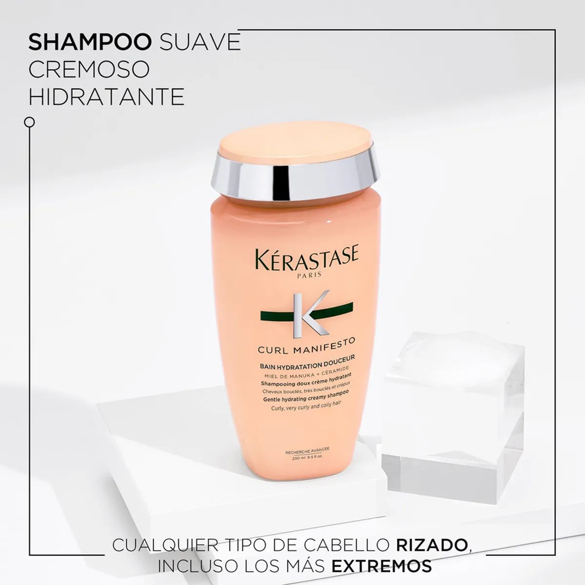 KERASTASE - Shampoo Kérastase Curl Manifesto Douceur hidratación crespos 250ml