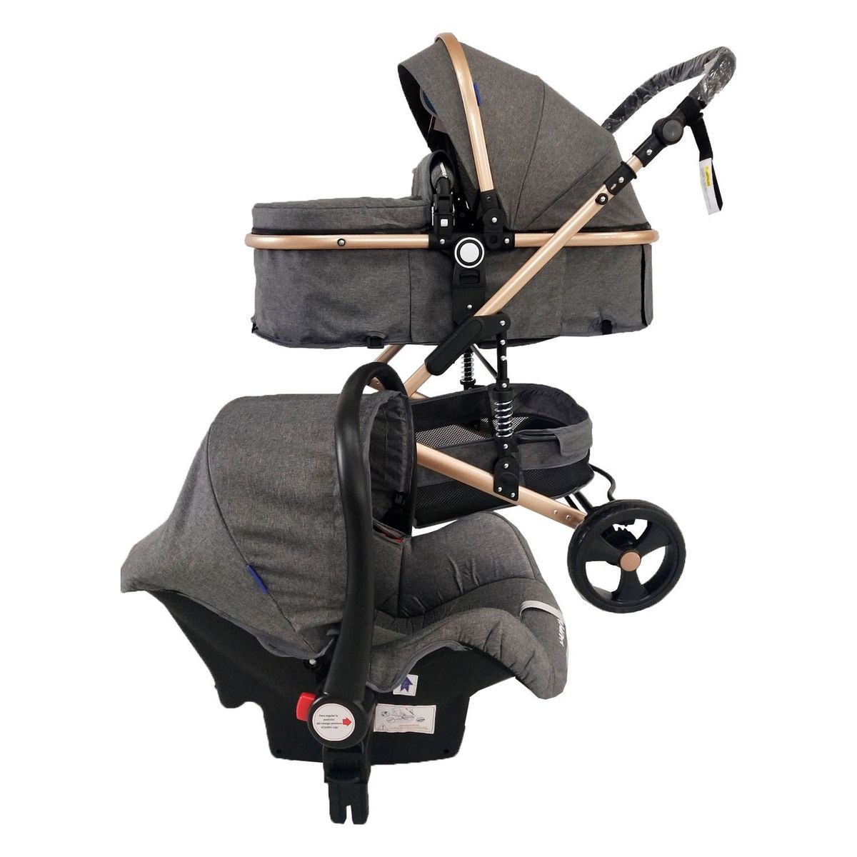 HAPPY BABY - Coche Paseador FJ TS Happy Baby Moisés