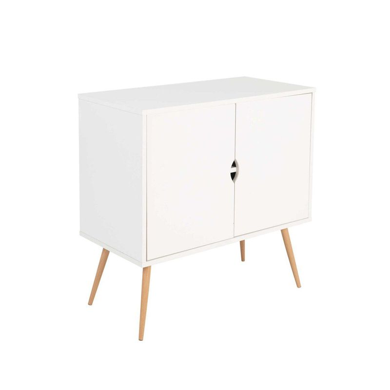 MUEBLES MOLTI - Biffet Moderno 2 Puertas Blanco Madan