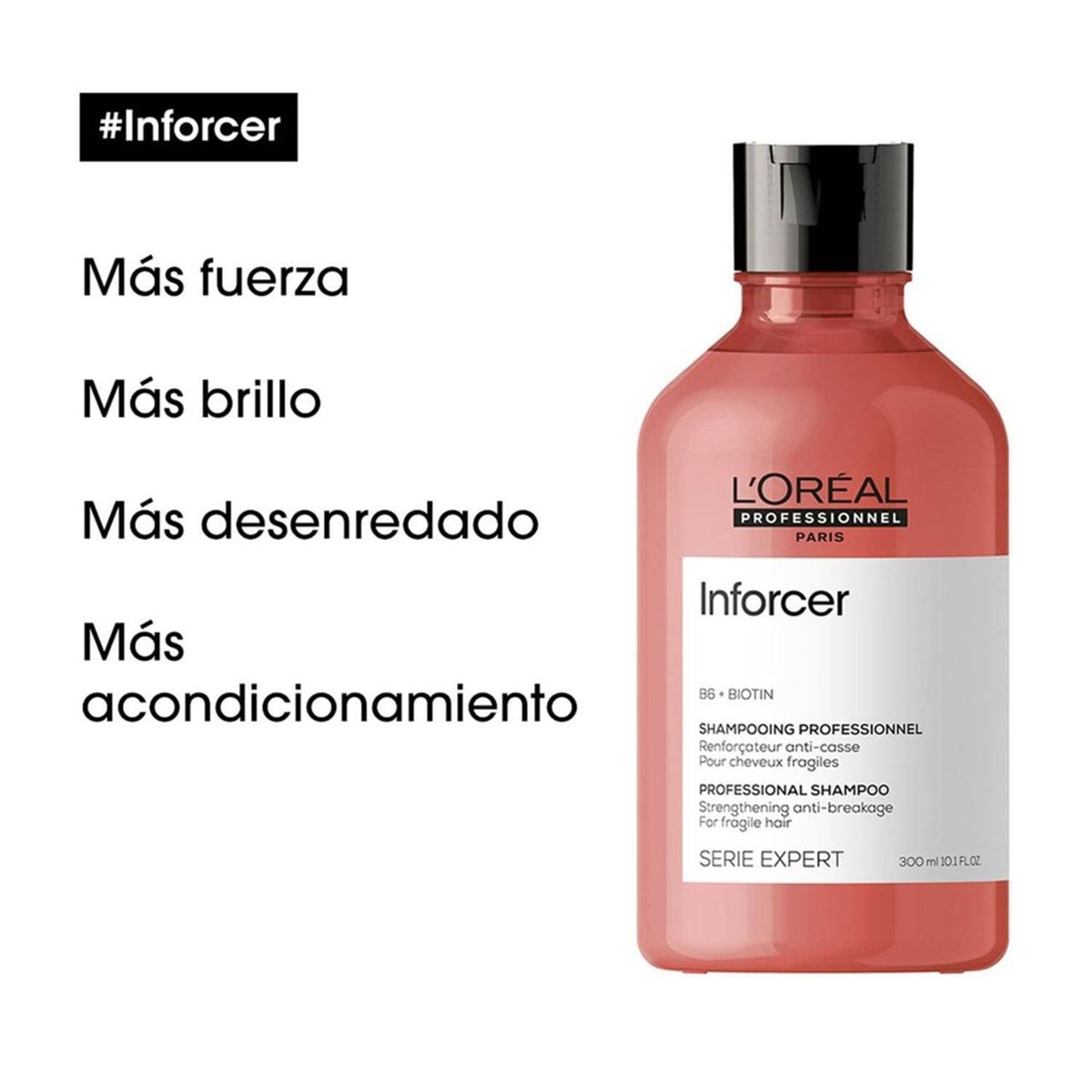 LOREAL PROFESSIONNEL - Shampoo LOréal Professionnel Inforcer fortalece el cabello 300ml