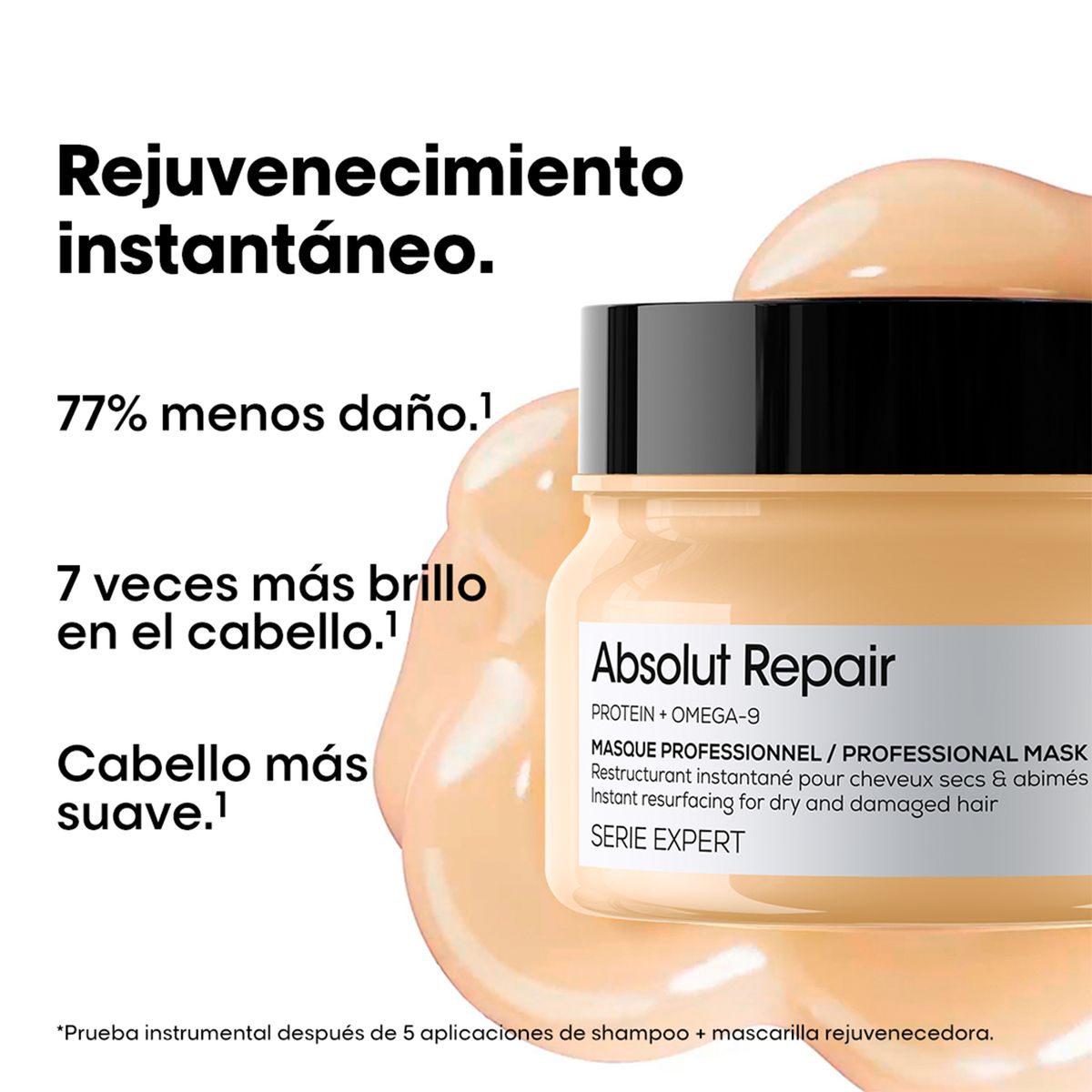 LOREAL PROFESSIONNEL - Mascarilla LOréal Professionnel Absolut Repair reparación cabello dañado 250ml