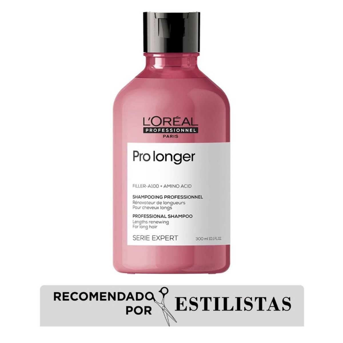 LOREAL PROFESSIONNEL - Shampoo LOréal Professionnel ProLonger engrosa puntas del cabello largo 300ml