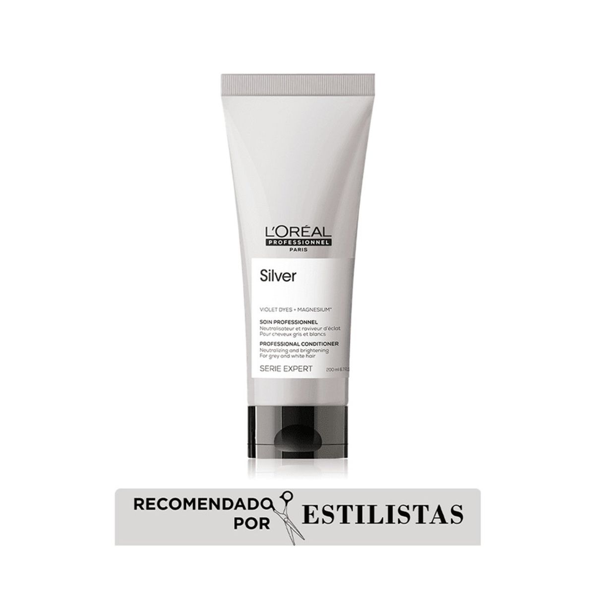 LOREAL PROFESSIONNEL - Acondicionador LOréal Professionnel Silver suavidad y brillo cabello blanco 200ml