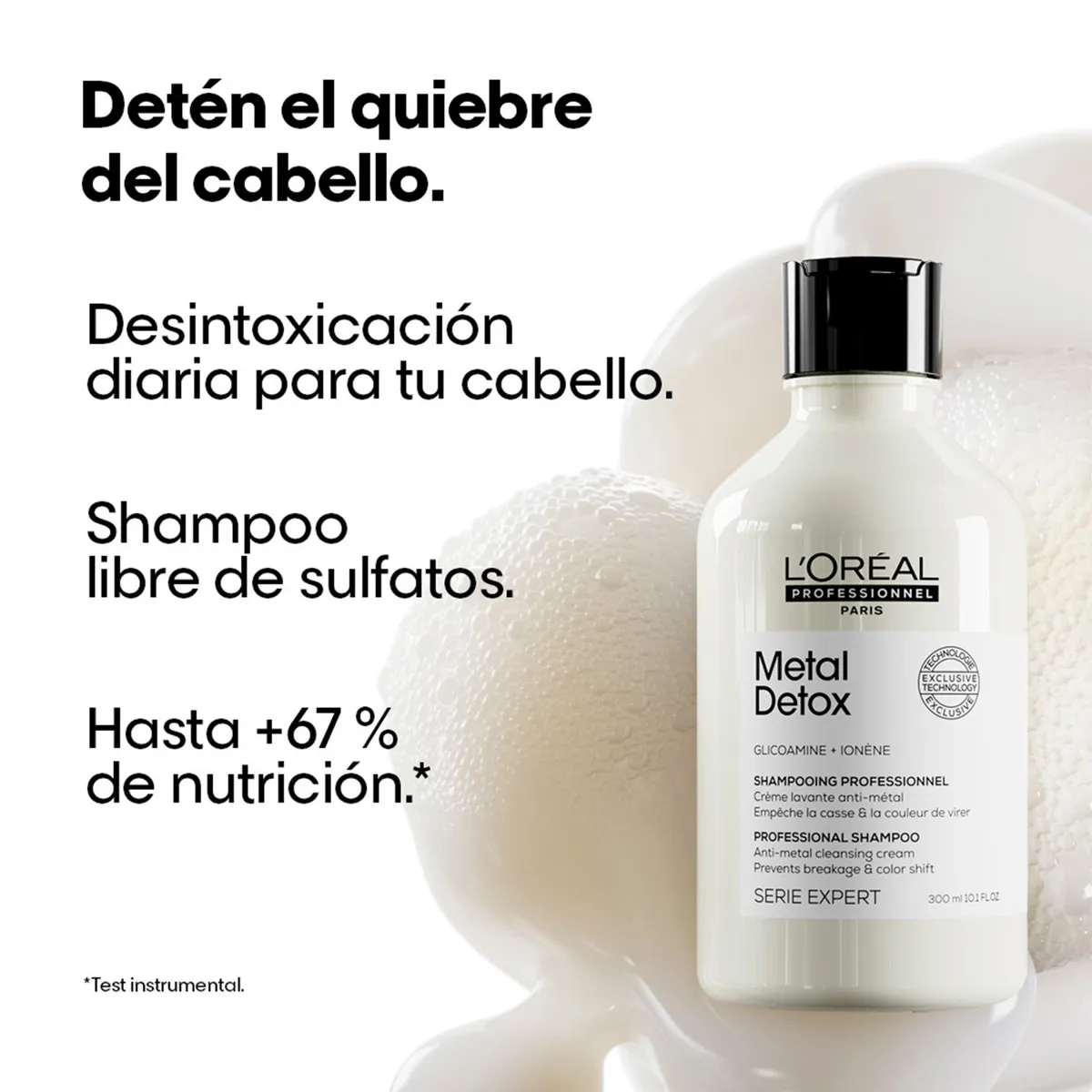 LOREAL PROFESSIONNEL - Shampoo LOréal Professionnel Metal Detox desintoxicación 300ml