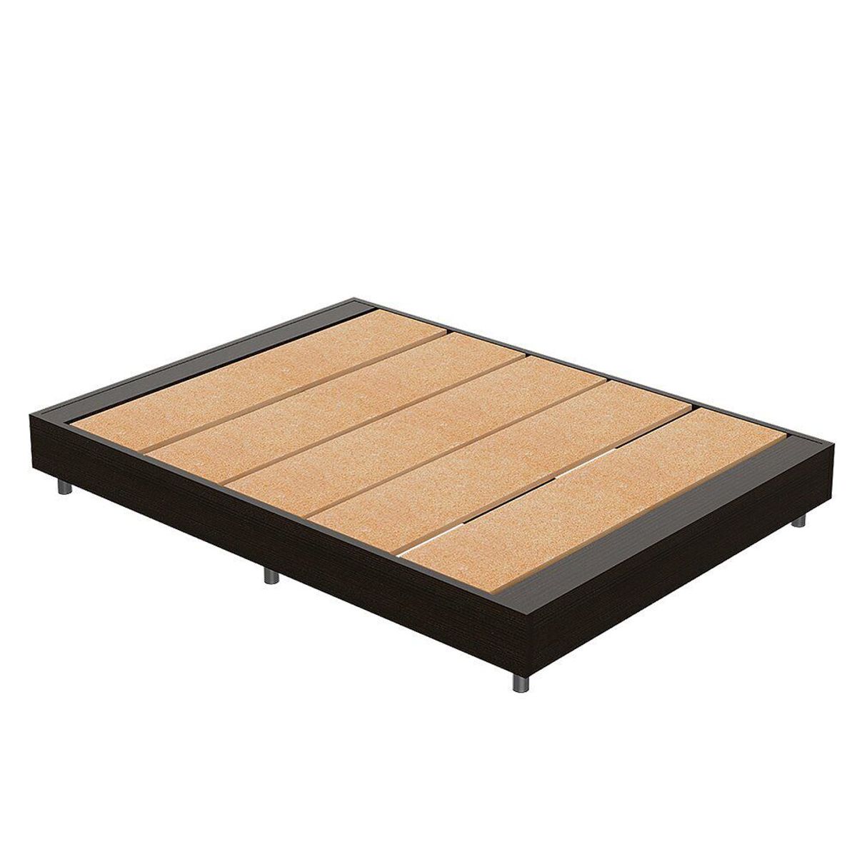 EKONOMODO - Combo Base Cama + Colchón 140 Haden Wengue