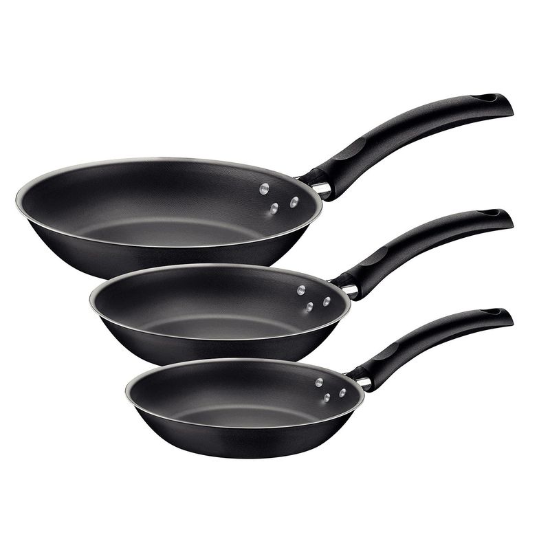 TRAMONTINA - Set de Sartenes Tramontina Antiadherente Aluminio 18 - 20 - 24 cm Turim