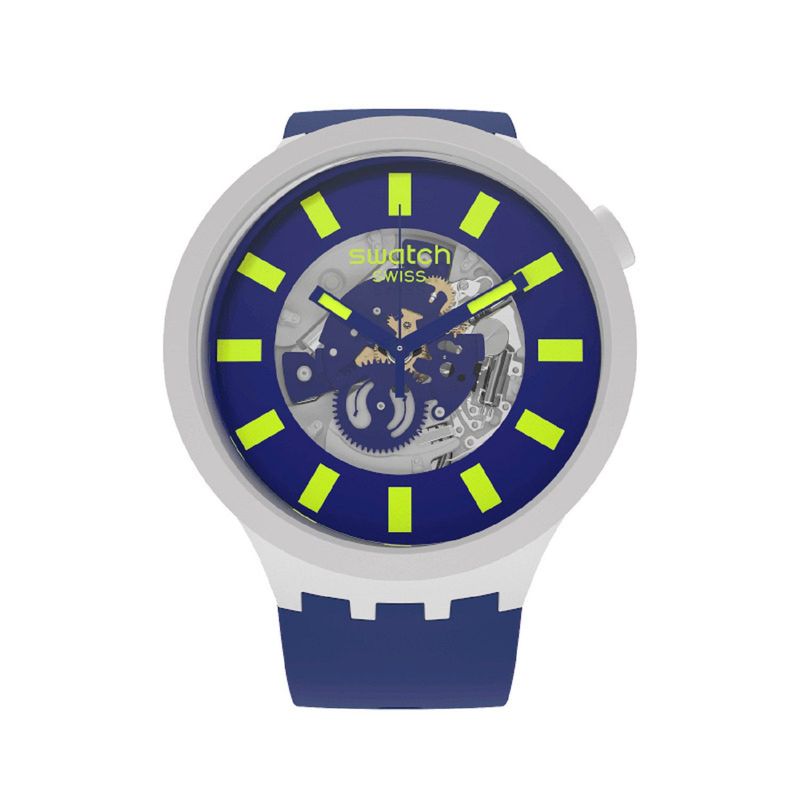 SWATCH - Reloj Swatch Unisex Bioceramic Limy Azul 