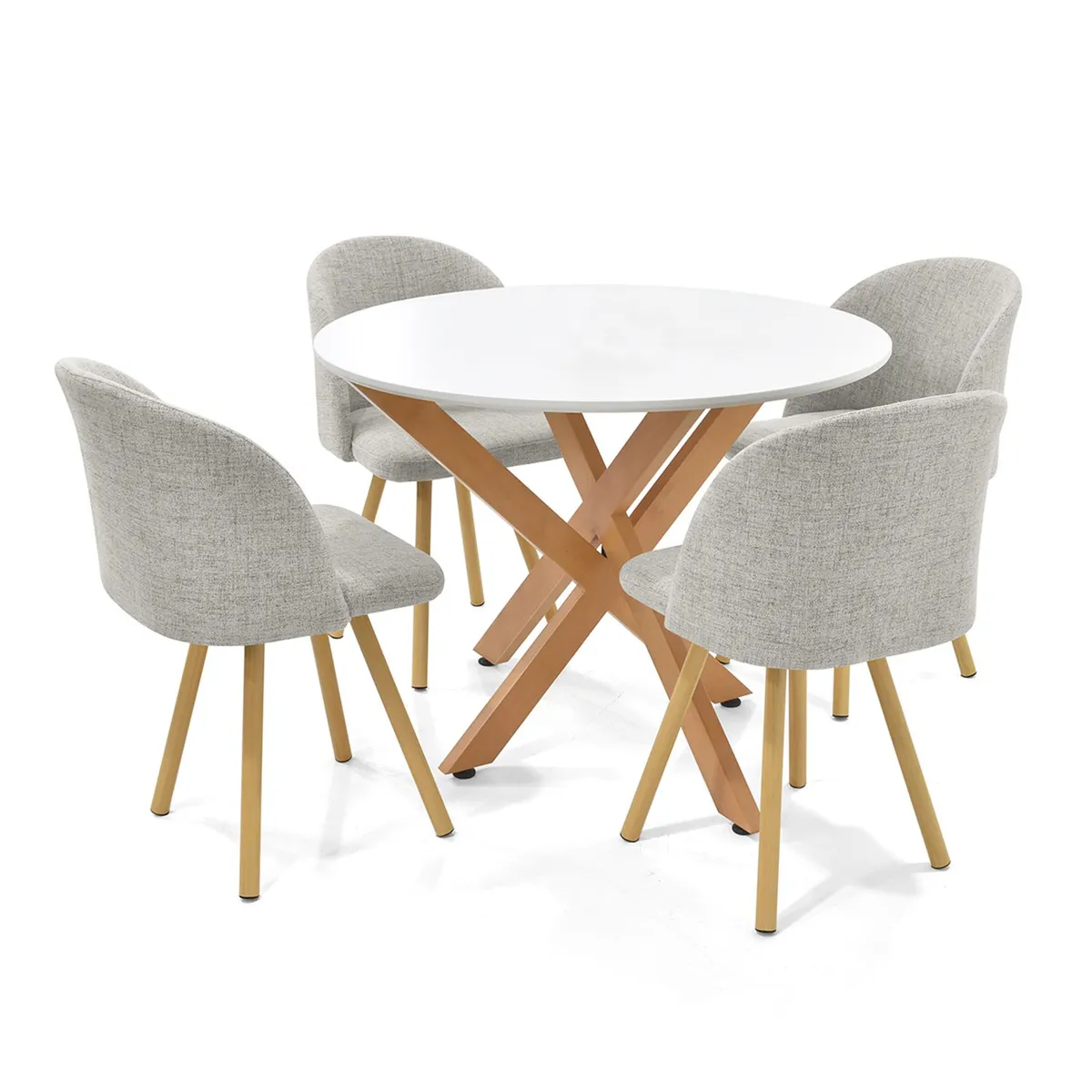 MICA - Juego de Comedor Lubena Baku 4 Puestos Mica - Mueble