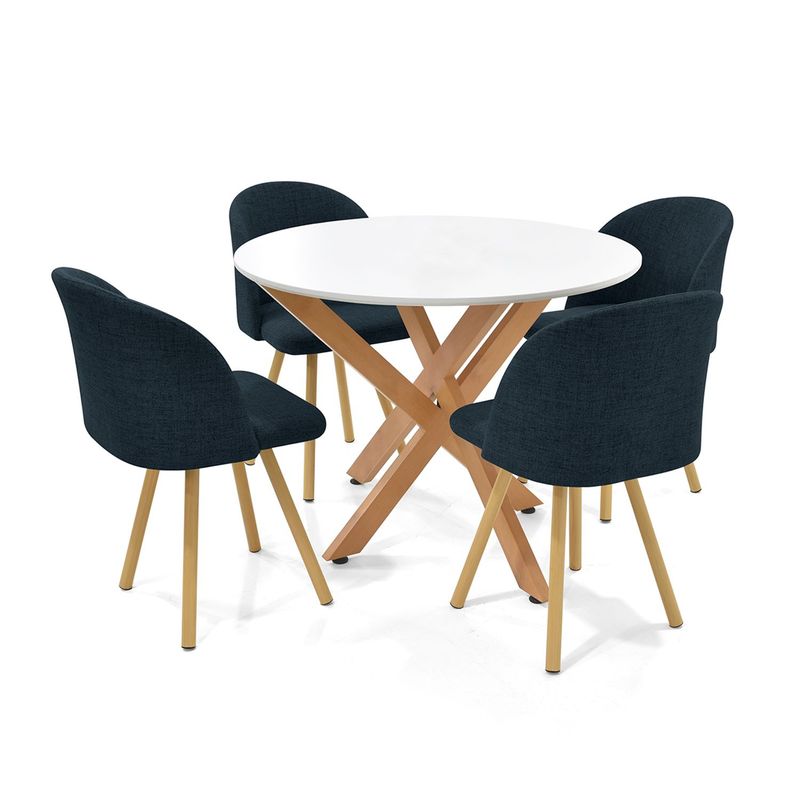 MICA - Juego de Comedor Lubena Baku 4 Puestos Mica - Mueble