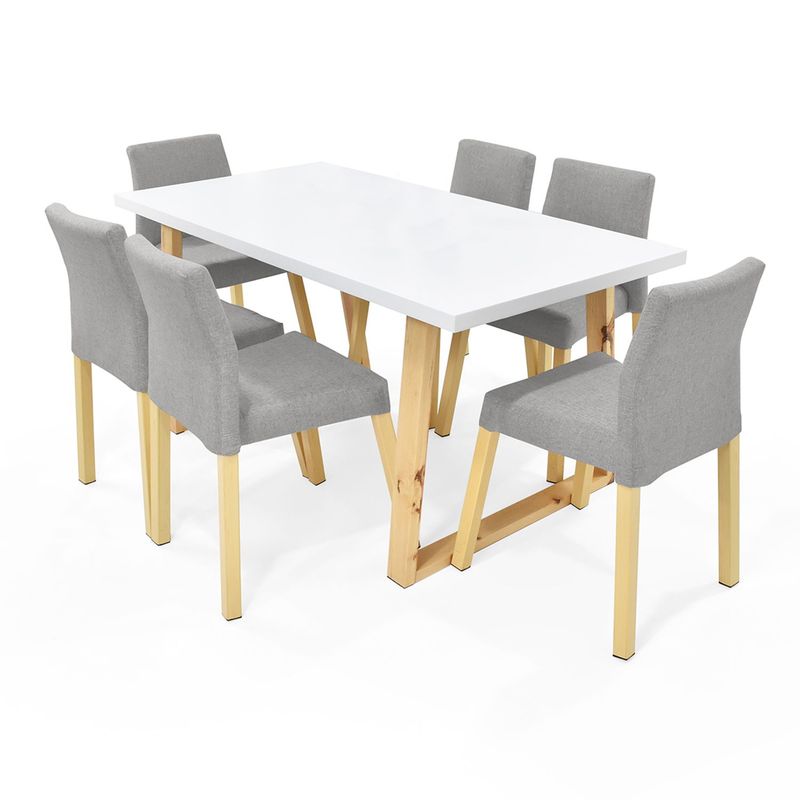 MICA - Juego de Comedor Albany Mali 6 Puestos Mica - Mueble