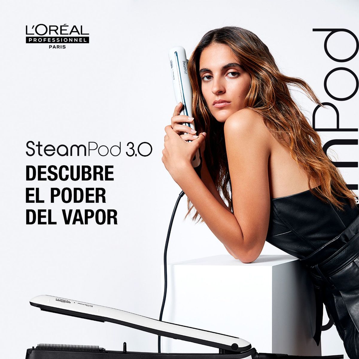 LOREAL PROFESSIONNEL - Plancha de Pelo L'Oréal Professionnel Steampod Cerámica