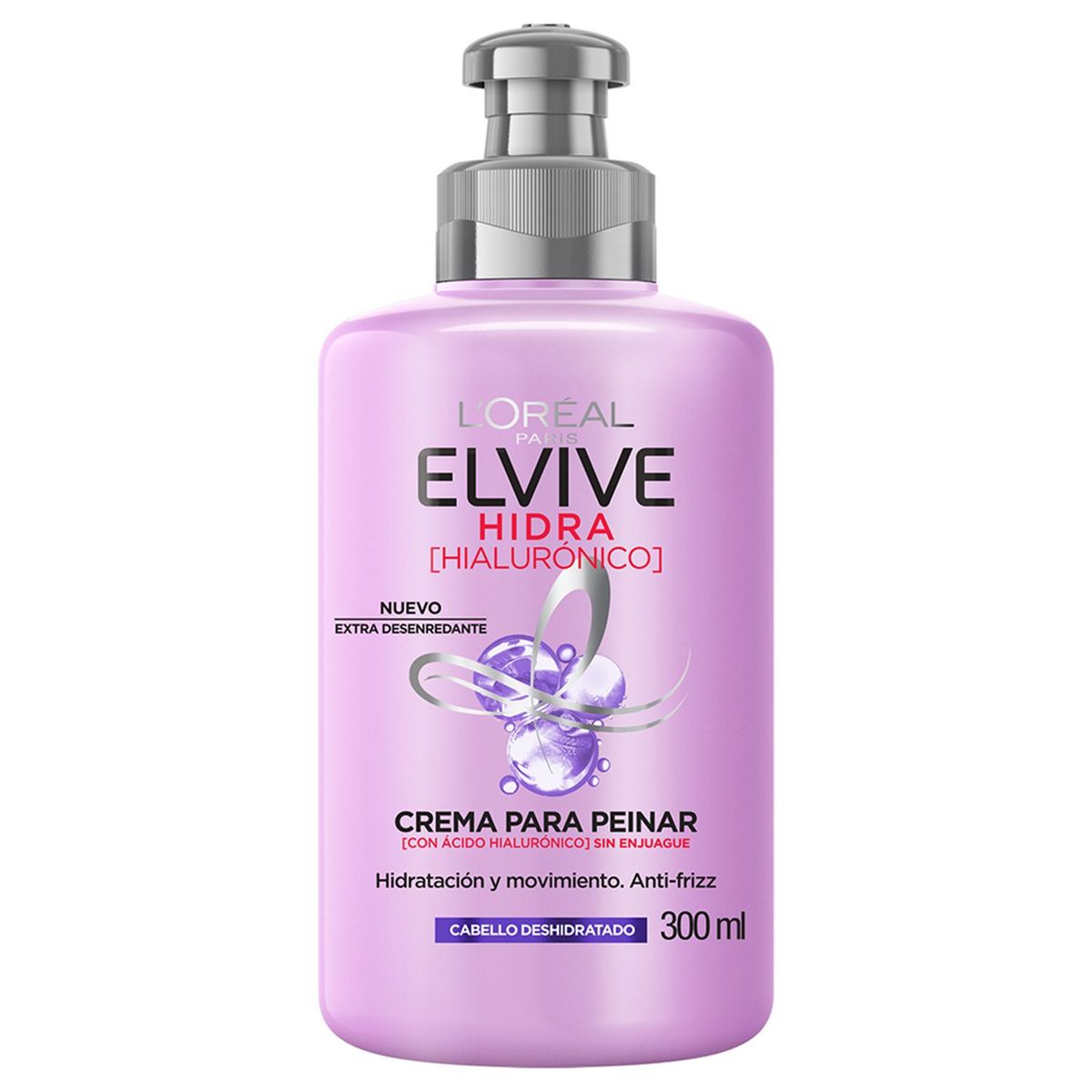 ELVIVE - Crema para peinar Elvive L´Oréal Paris Hialurónico Cabello Deshidratado Hidratación 300 ml