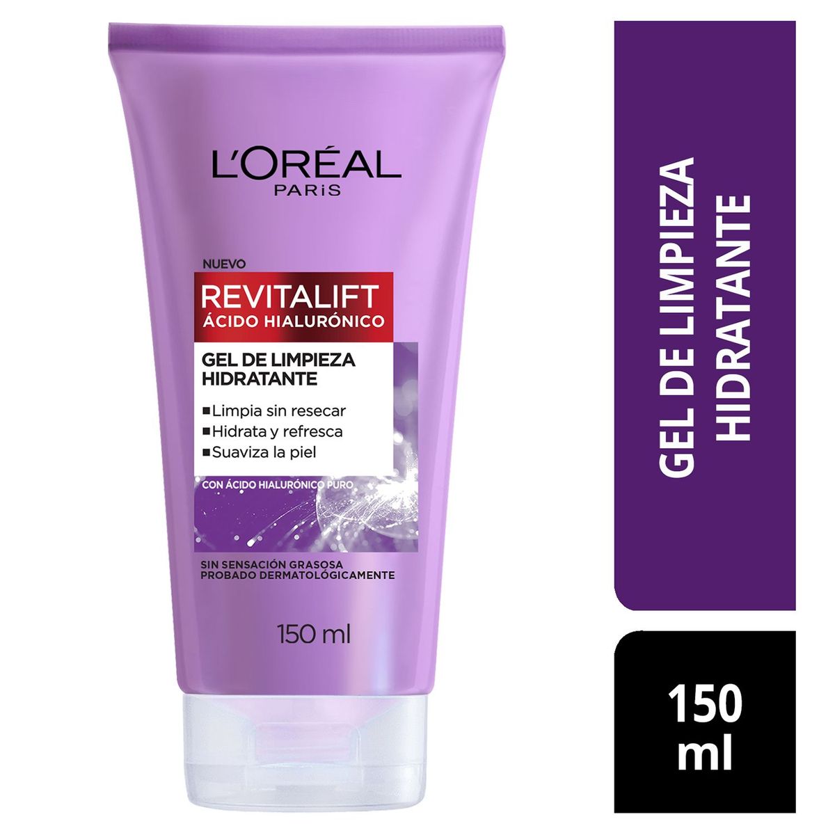 LOREAL PARIS - Limpiador Revitailft Acido Hialurónico Loreal Paris para Todo tipo de piel 150 ml