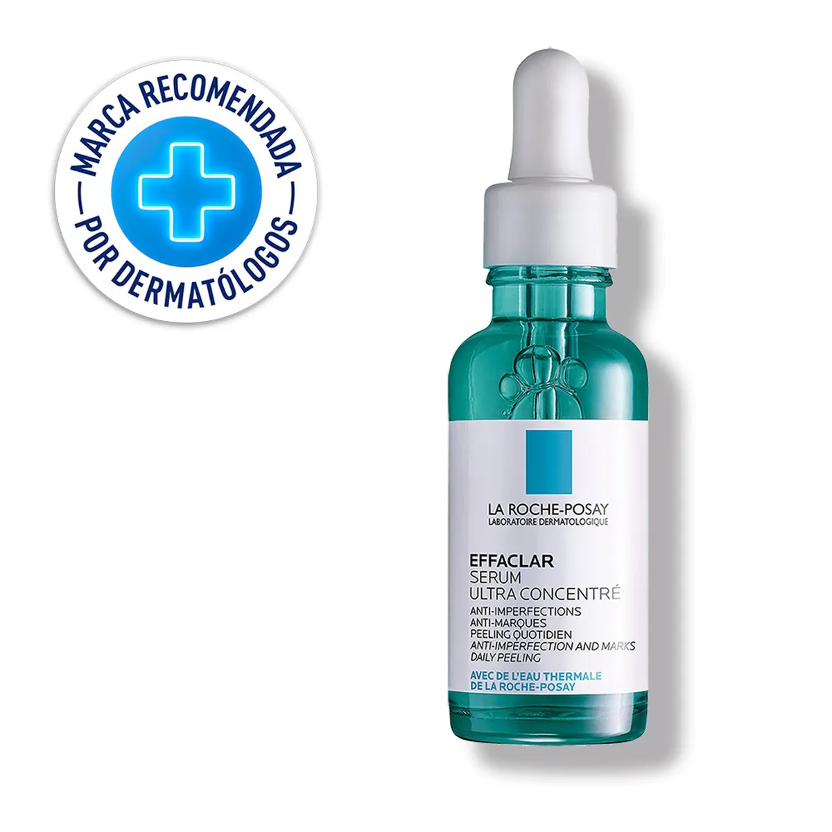 LA ROCHE POSAY - Sérum Noche Effaclar Anti-Imperfecciones, Acción Peeling, La Roche Posay Para Piel Grasa 30 ml