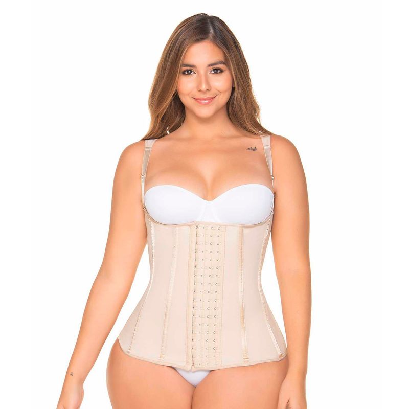 FAJAS MARIAE - Chaleco con Varillas Beige MariaE