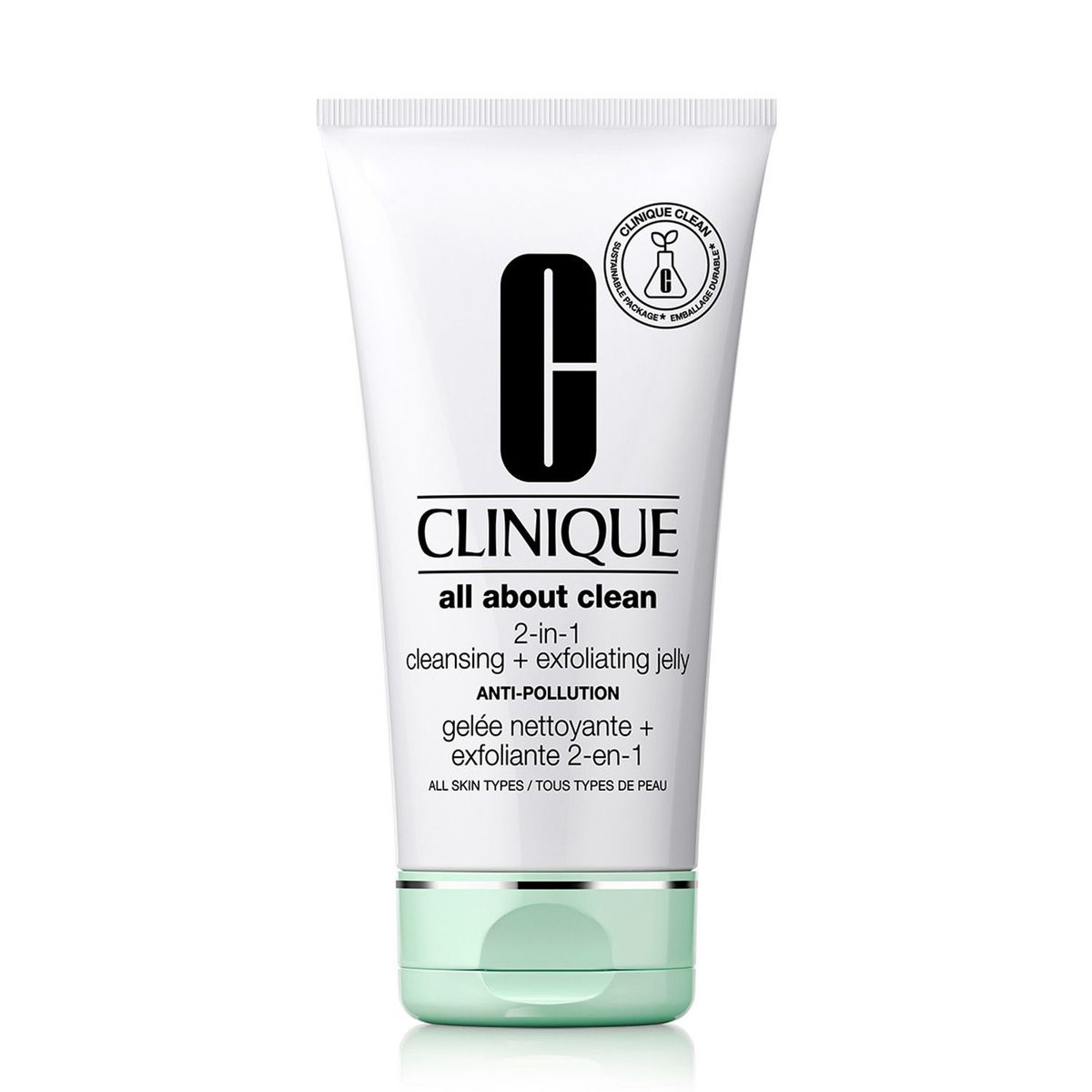 CLINIQUE - Limpiadora Clinique All About Clean 2-in-1 Cleansing + Exfoliating Jelly Anti-Pollution 150 ml