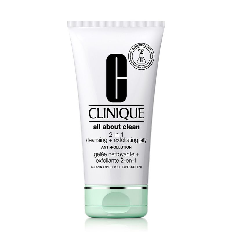 CLINIQUE - Limpiadora Clinique All About Clean 2-in-1 Cleansing + Exfoliating Jelly Anti-Pollution 150 ml