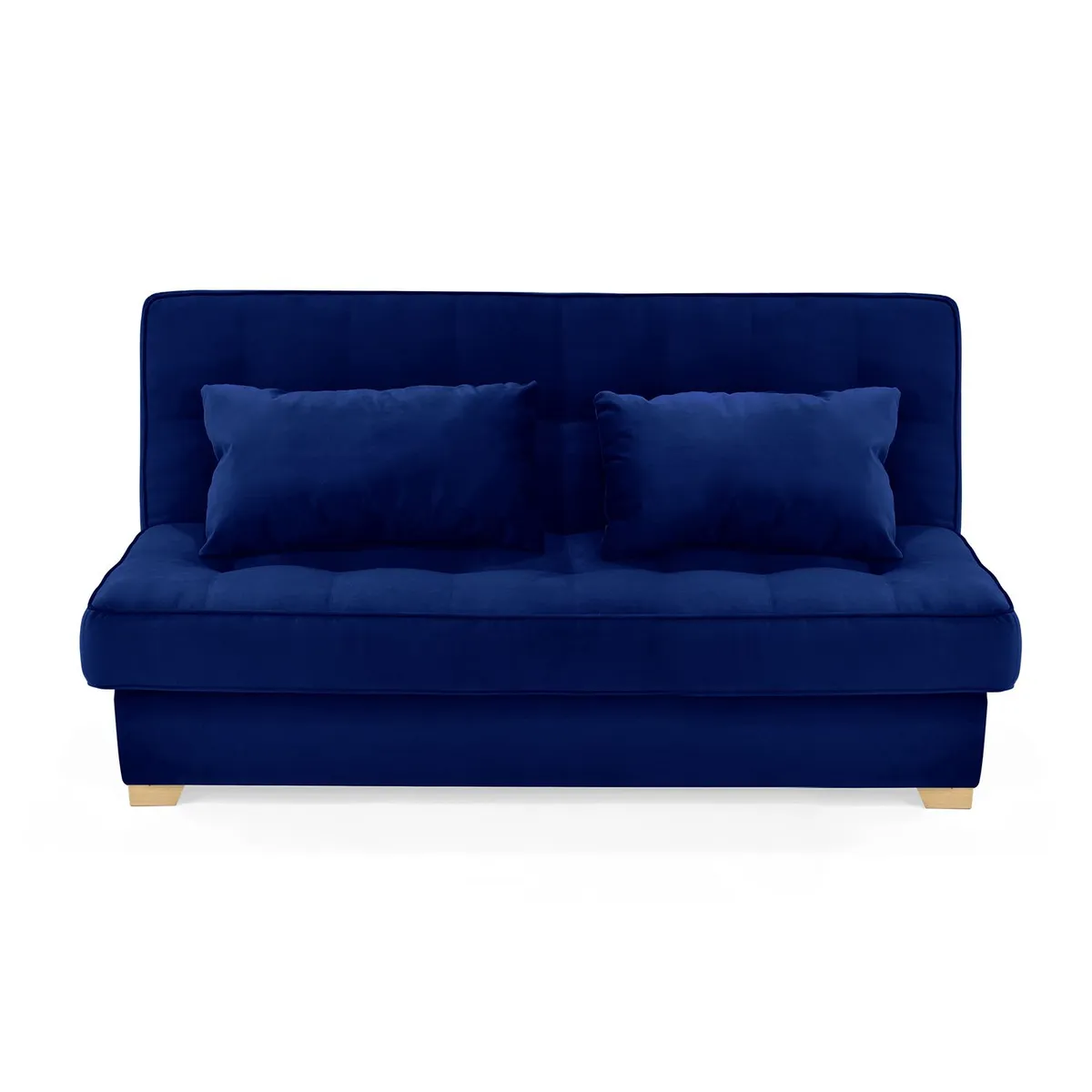 MICA - Sofá Cama Moderno en Tela Poliéster 3 Puestos con Baúl Charleston 185 x 90 x 90 cm Mica