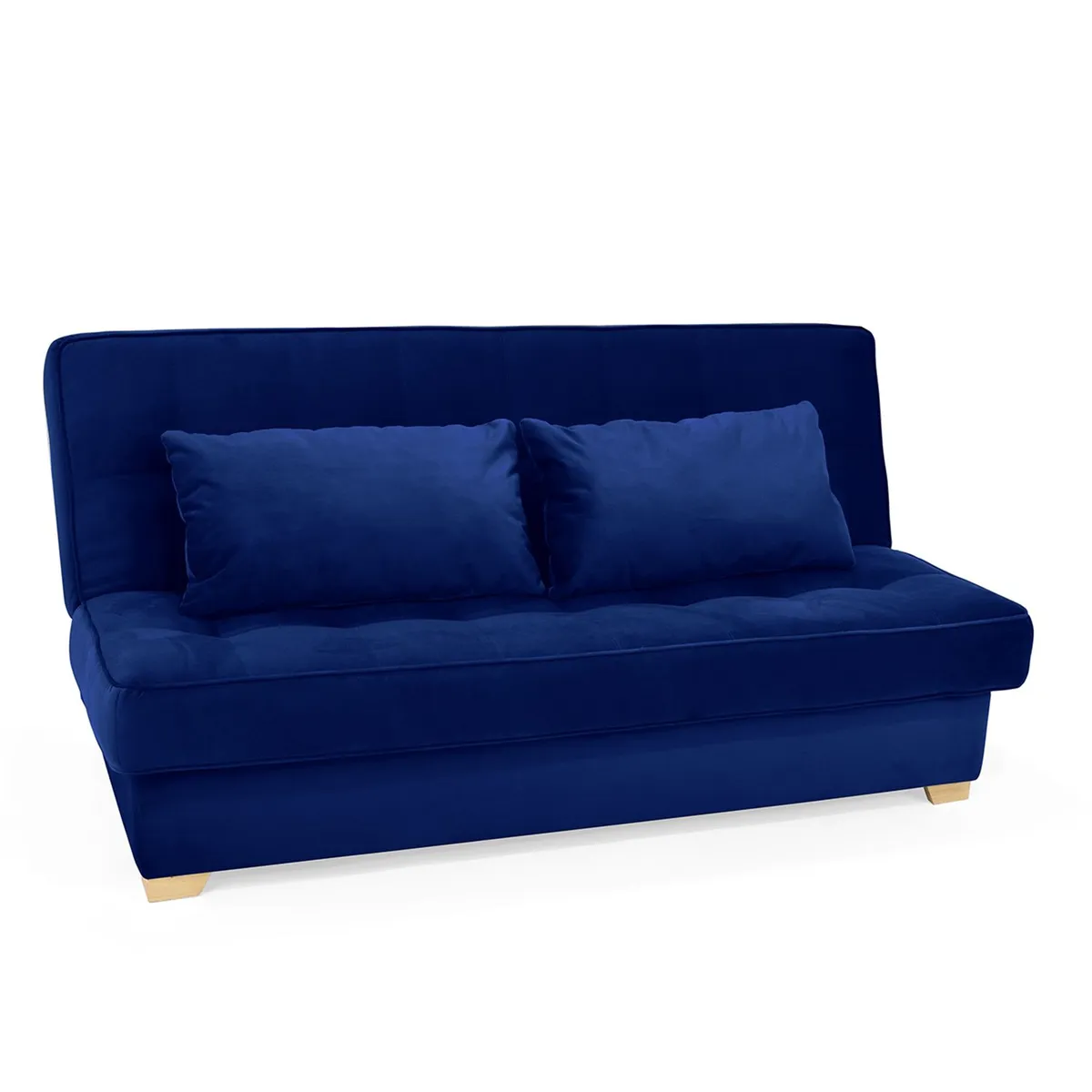 MICA - Sofá Cama Moderno en Tela Poliéster 3 Puestos con Baúl Charleston 185 x 90 x 90 cm Mica