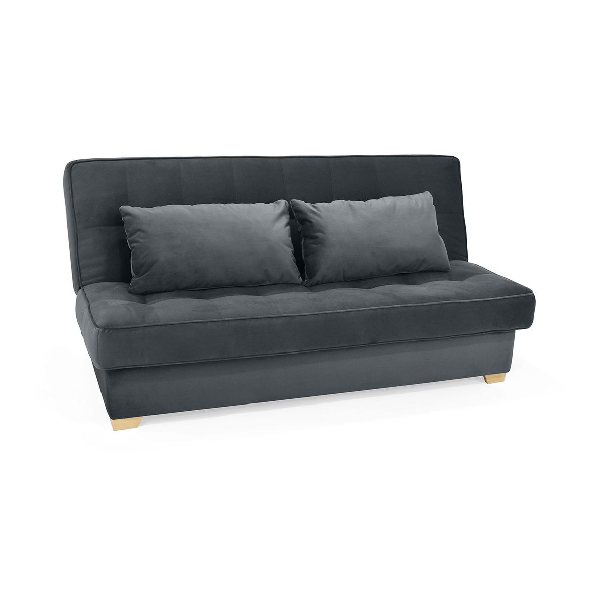 MICA - Sofá Cama Moderno en Tela Poliéster 3 Puestos con Baúl Charleston 185 x 90 x 90 cm Mica