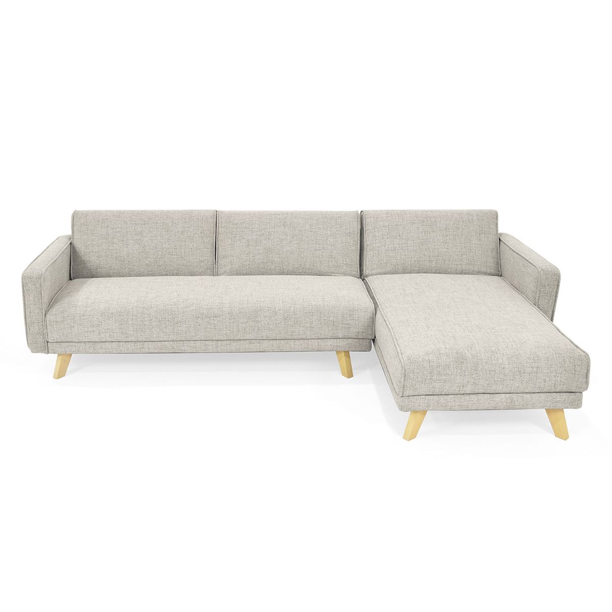 MICA - Sofá en L Moderno en Poliéster 4 Puestos Cambril 177.5 x 75.5 x 90 cm Mica