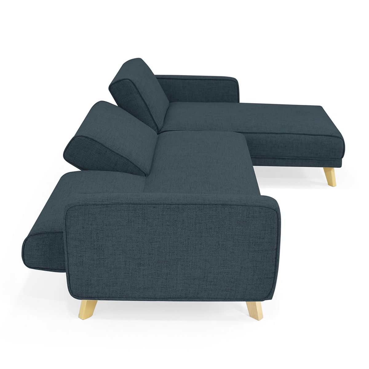 MICA - Sofá en L Moderno en Poliéster 4 Puestos Cambril 177.5 x 75.5 x 90 cm Mica