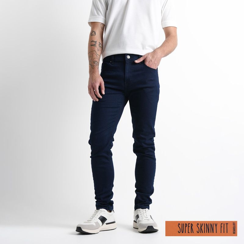 BEARCLIFF - Jean 5 Bolsillos para Hombre Super skinny Bearcliff