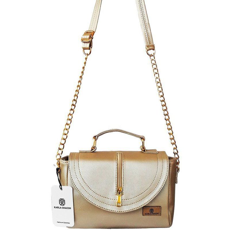 KARLA CHACON - Bolso Bandolera Karla Chacon De Hombro Zeny Dorado