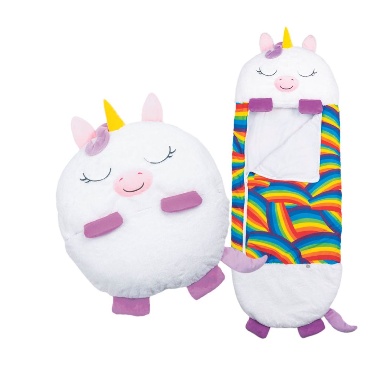 TV NOVEDADES - Accesorio de Disfraz Happy Nappers Sleeping Bag Unicornio Blanco