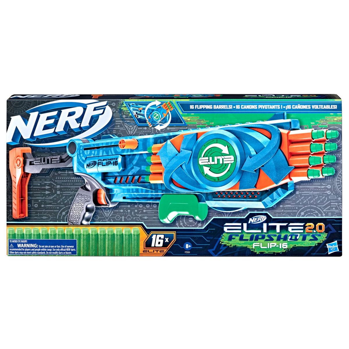NERF - Lanzador Nerf Elite 2.0 Flipshots Flip-16