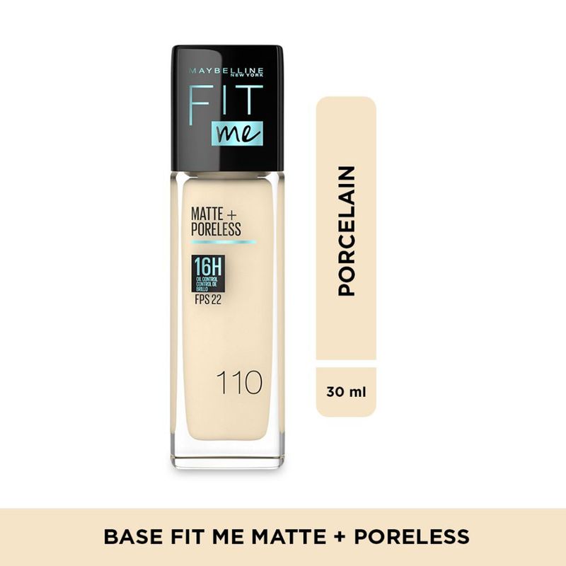 MAYBELLINE - Base de maquillaje Líquida Fit Me Matte Poreless Natural Buff Maybelline 30 ml
