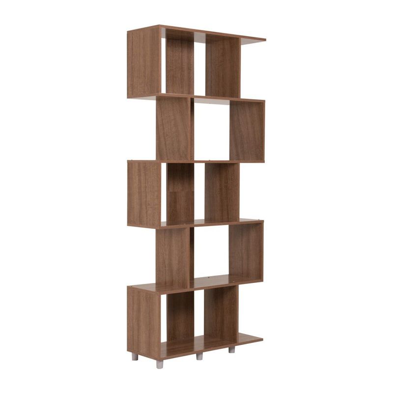 MUEBLES MOLTI - Biblioteca Modular 5 Compartimientos Rustico Minas