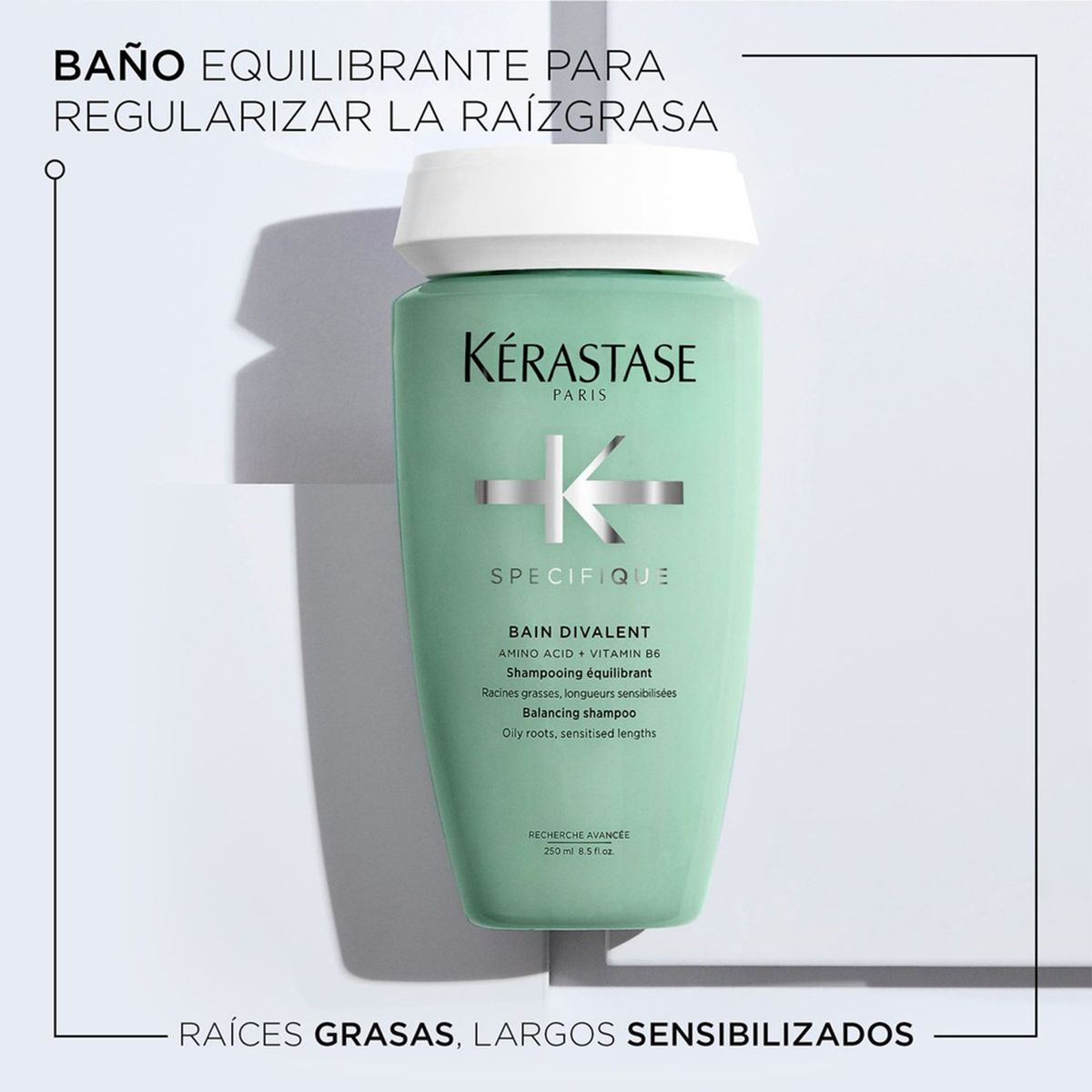 KERASTASE - Shampoo Kérastase Specifique Divalent raíz grasa 250ml
