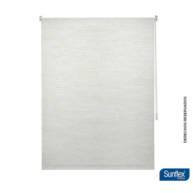 SUNFLEX - Cortina Blackout Beige Lino 140 cm de ancho x 180 cm de alto. Cortina Moderna: Cortina para sala, Cortina para estudio, Cortina para alcobas