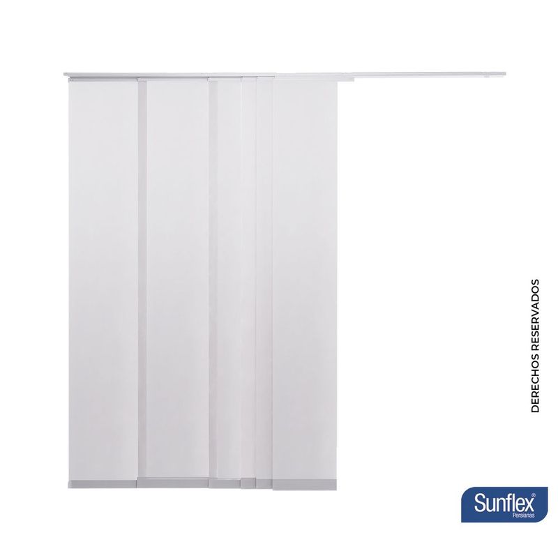 SUNFLEX - Cortina Panel Japonés Blackout Blanco