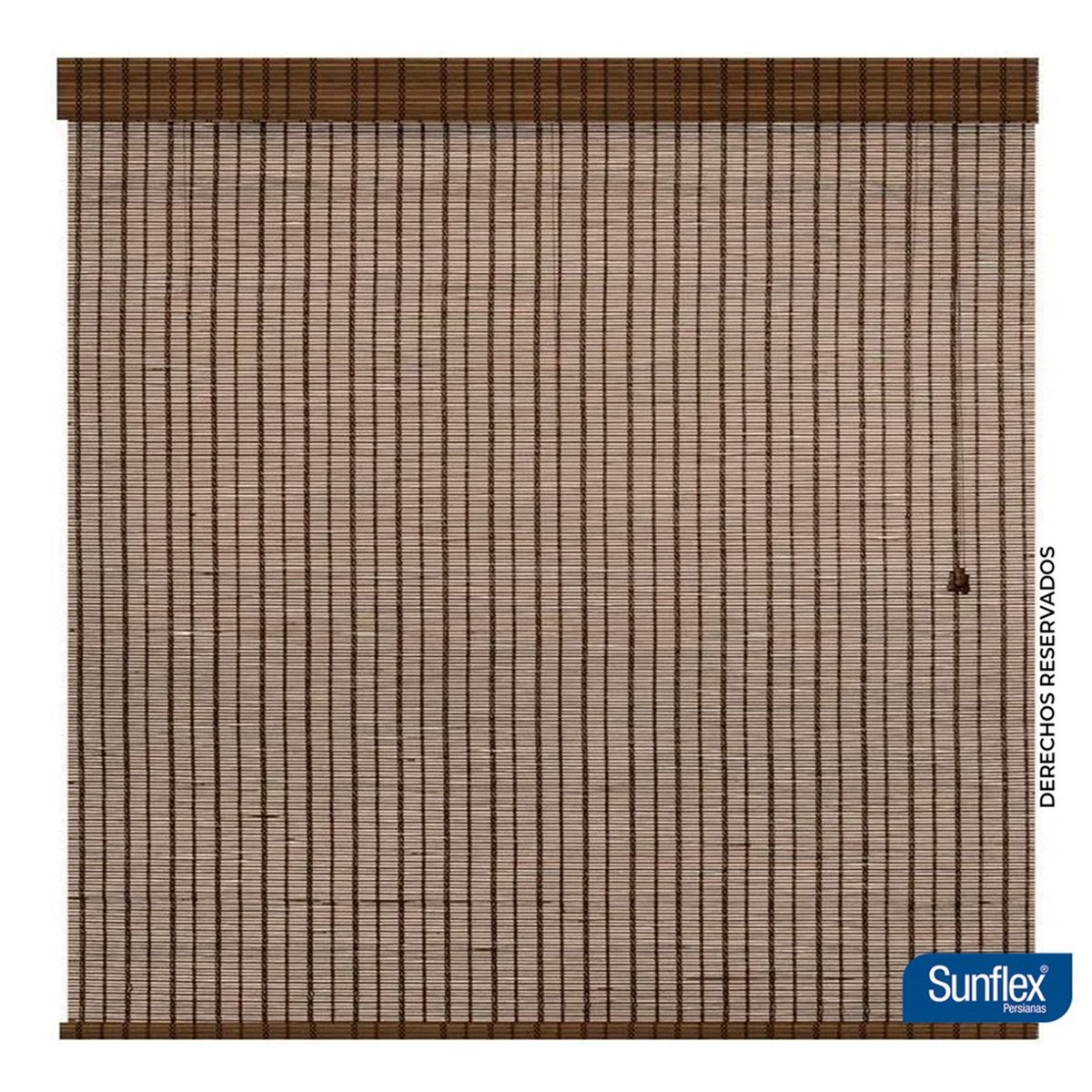 SUNFLEX - Cortina Romana de Bambú Seúl 160 cm x 180 cm. Cortina Enrollable: Cortina para sala, Cortina para estudio, Cortina para alcobas
