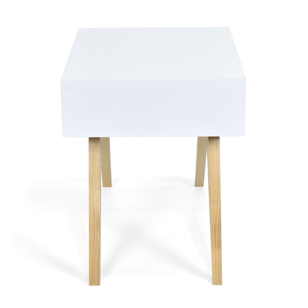 MICA - Mesa de Noche Moderna con 1 Cajón 45 x 50 x 40 cm Mica 