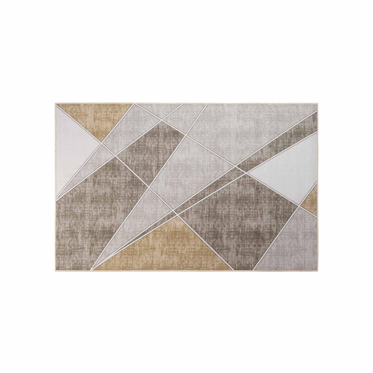 MUEBLES MOLTI - Tapete Lazaro Decorativo 140X200 Cm Café/Gris