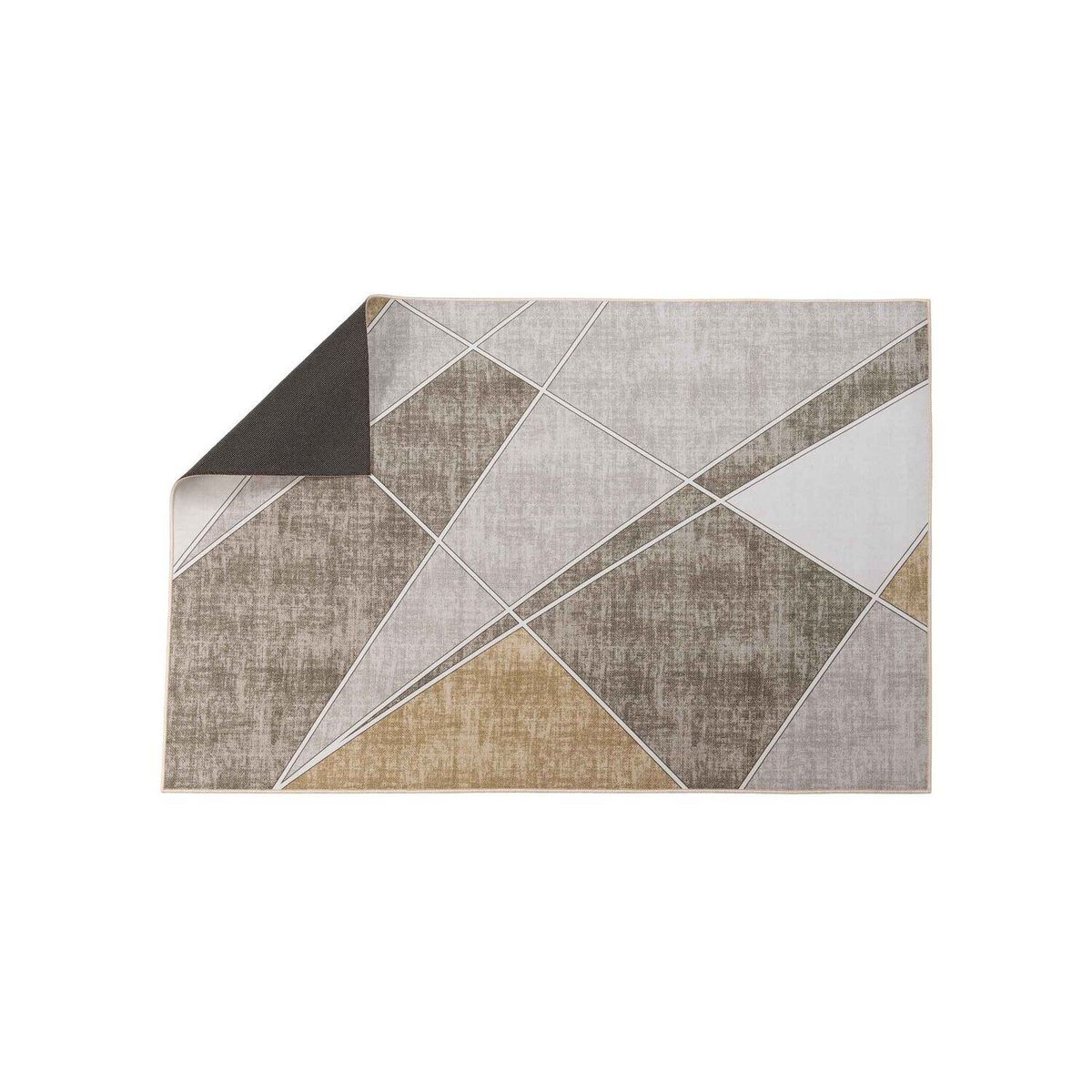 MUEBLES MOLTI - Tapete Lazaro Decorativo 140X200 Cm Café/Gris