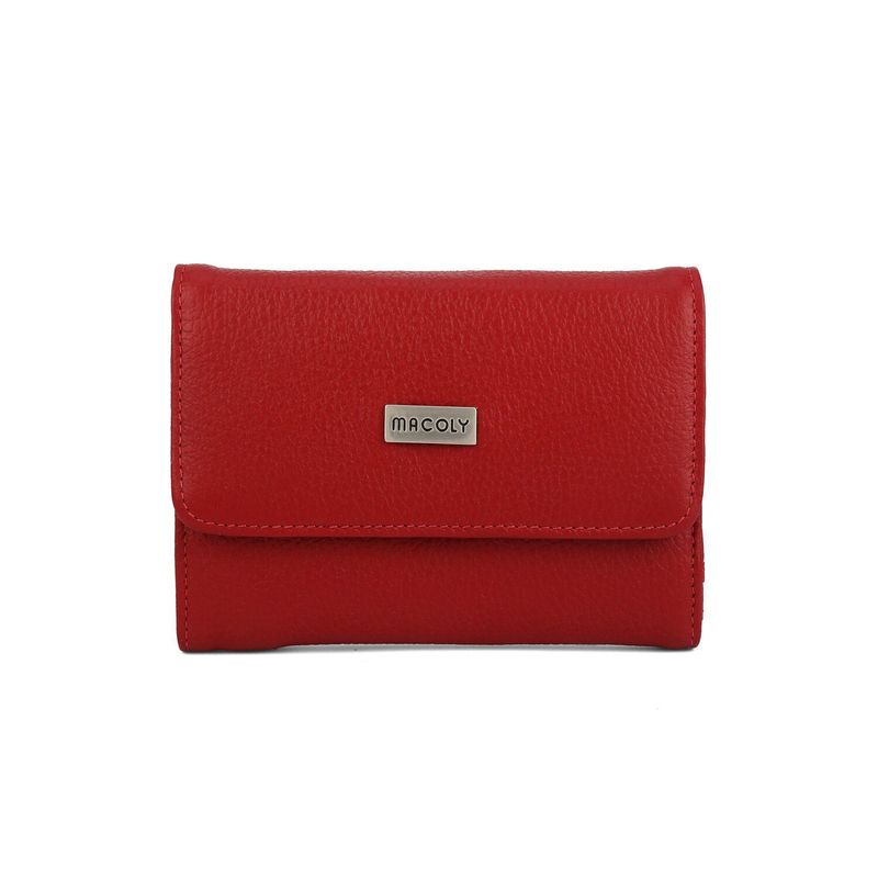 MACOLY - Billetera Mediana macoly A015 Cuero Rojo